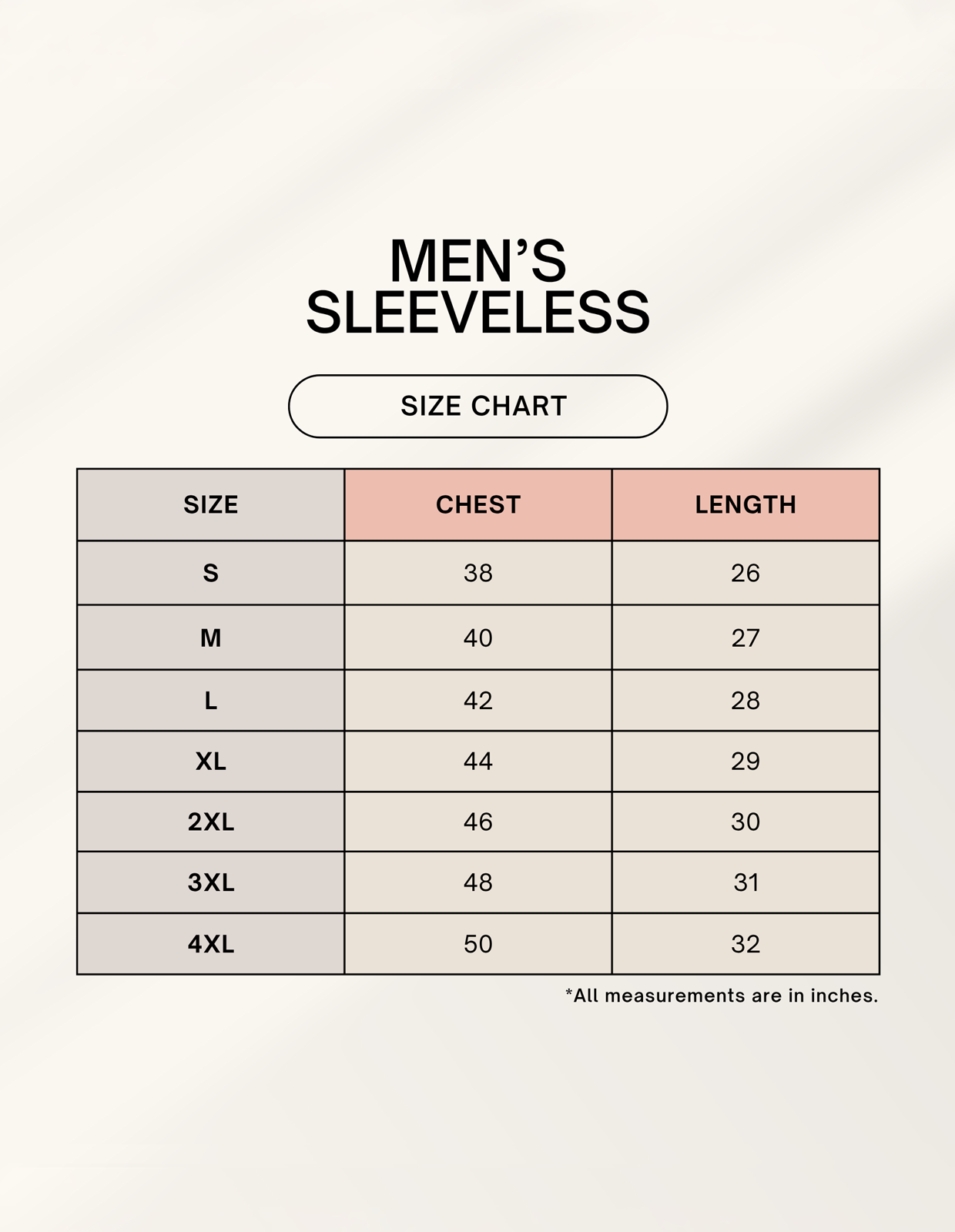 Size Chart
Clyne Tee