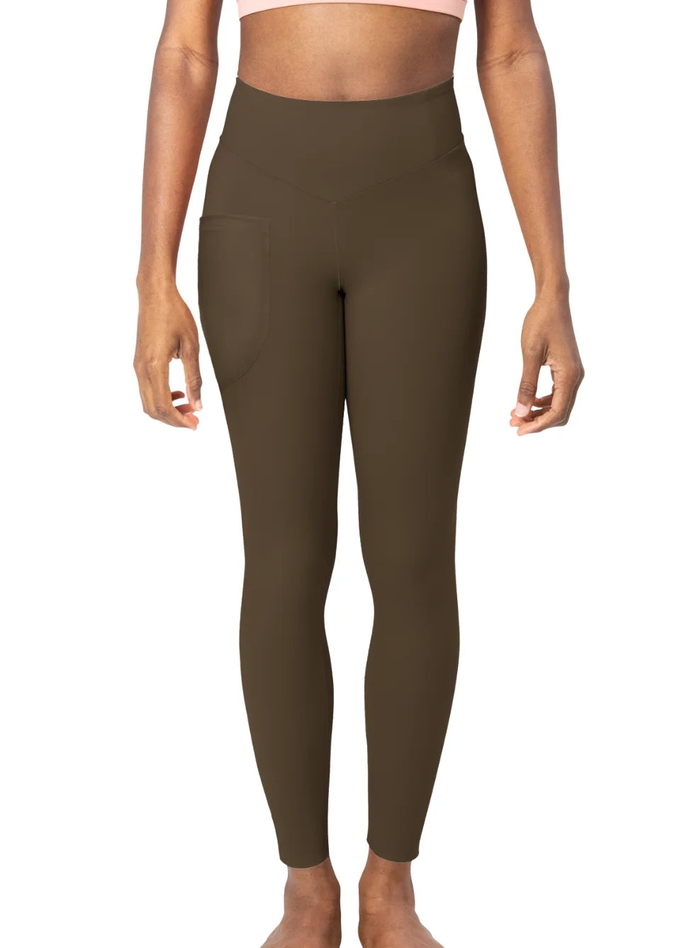 LuxeFlex High-Waist Gym Leggings | With Side Pocket | Minimalist - CozyVora™