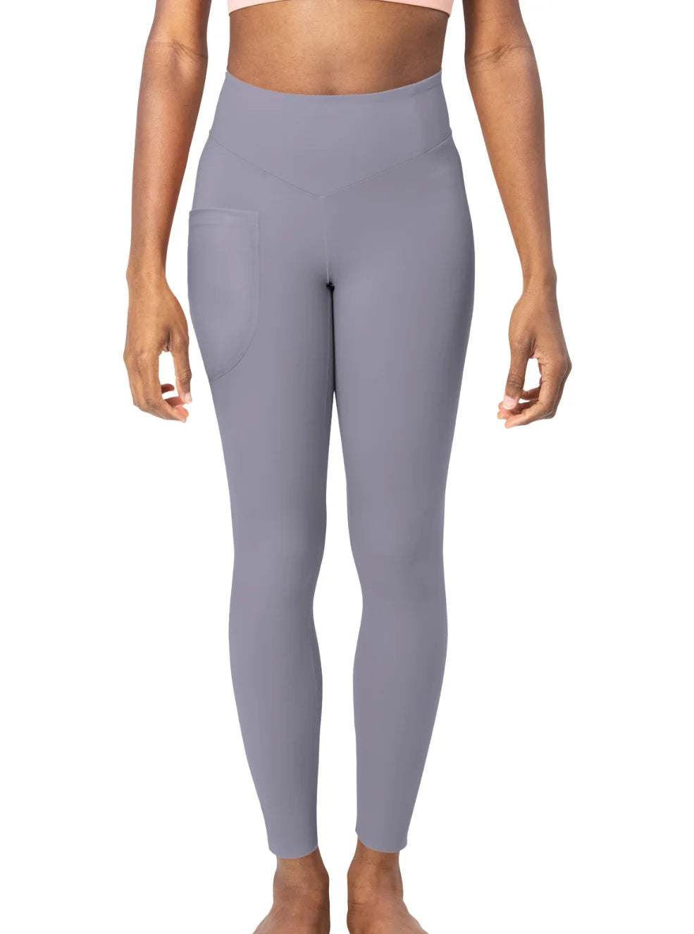 LuxeFlex High-Waist Gym Leggings | With Side Pocket | Minimalist - CozyVora™