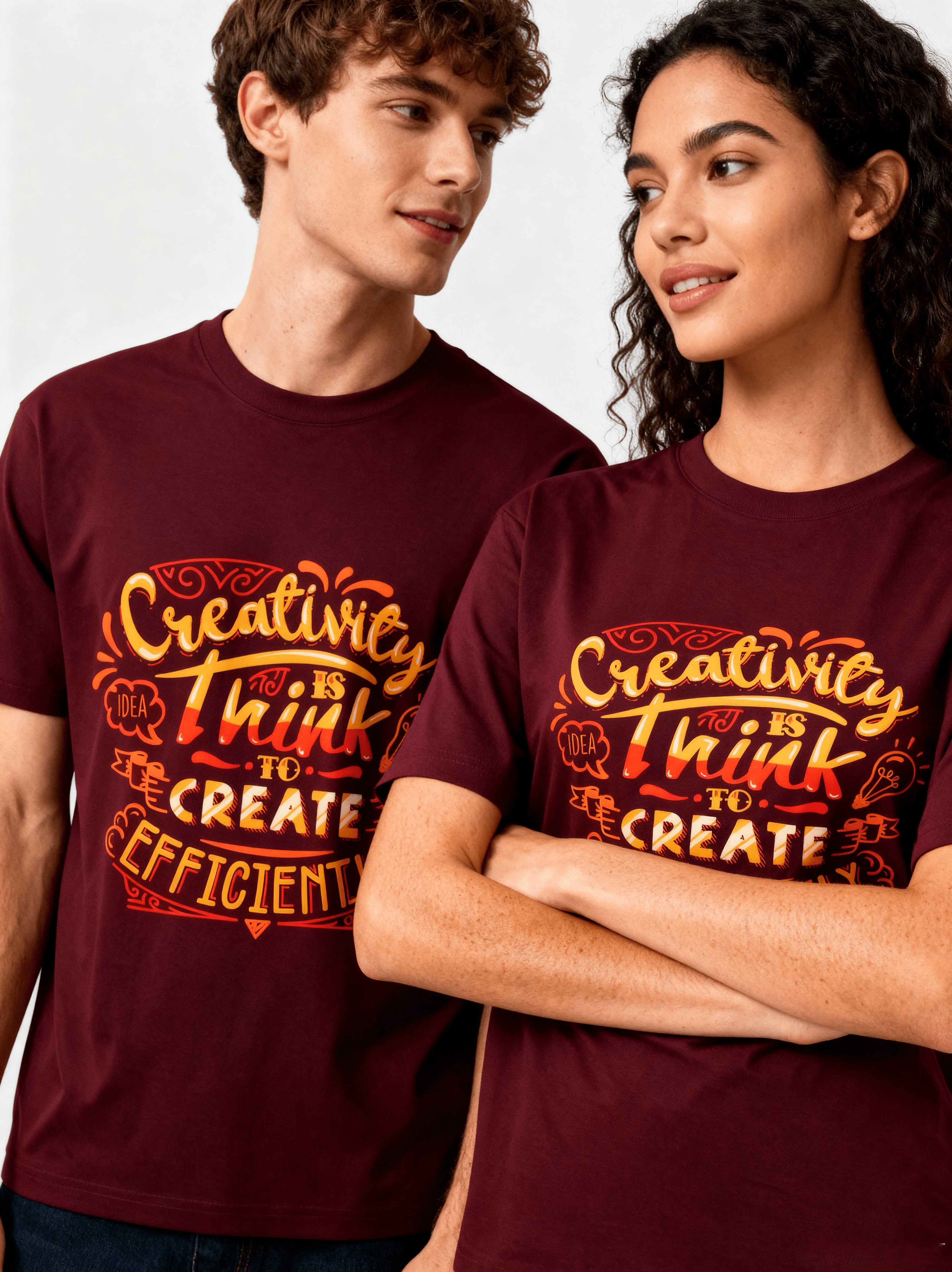 Creativity Efficiently Oversized T-Shirt | Mindset Series - CozyVora™
