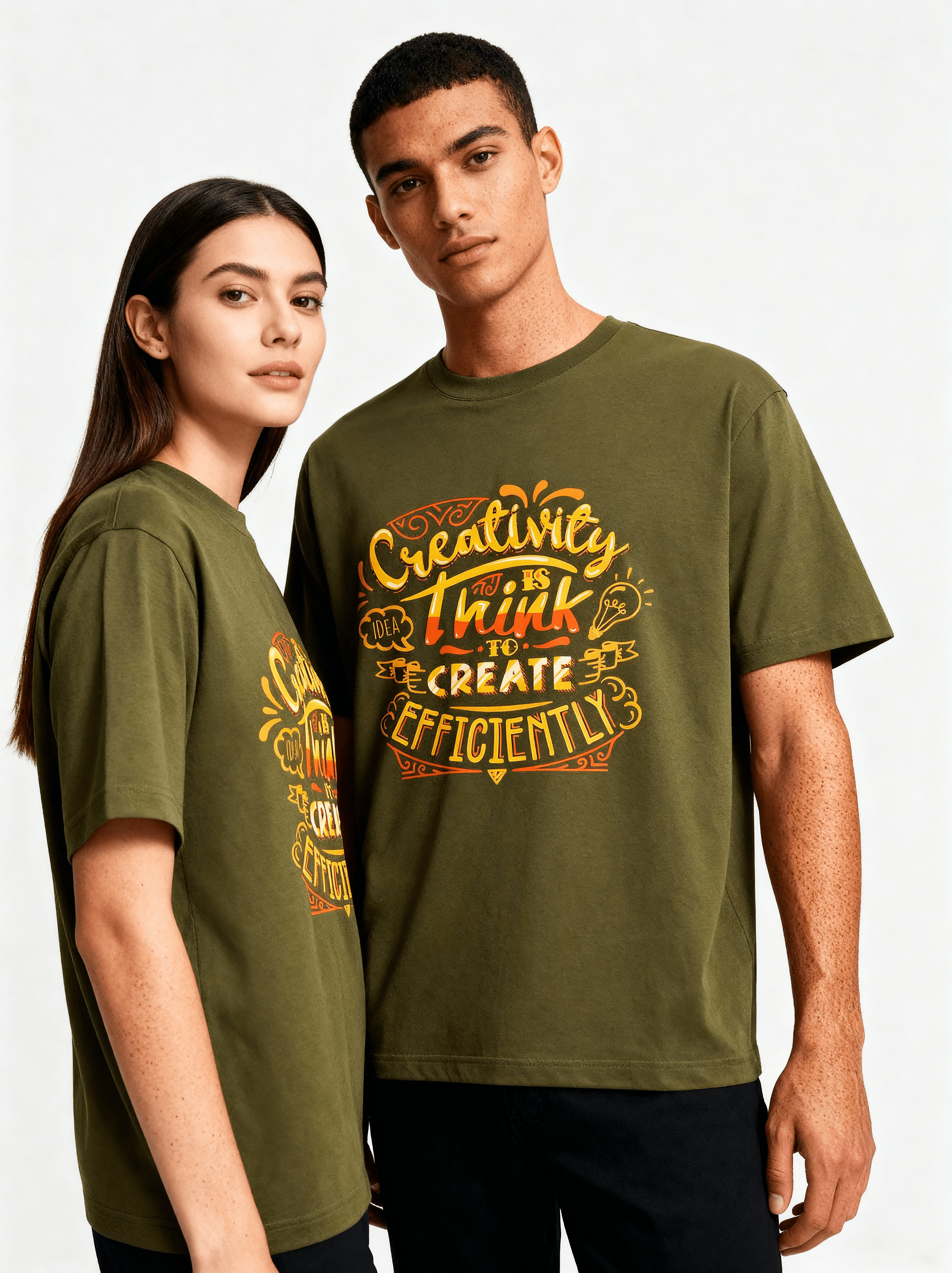 Creativity Efficiently Oversized T-Shirt | Mindset Series - CozyVora™