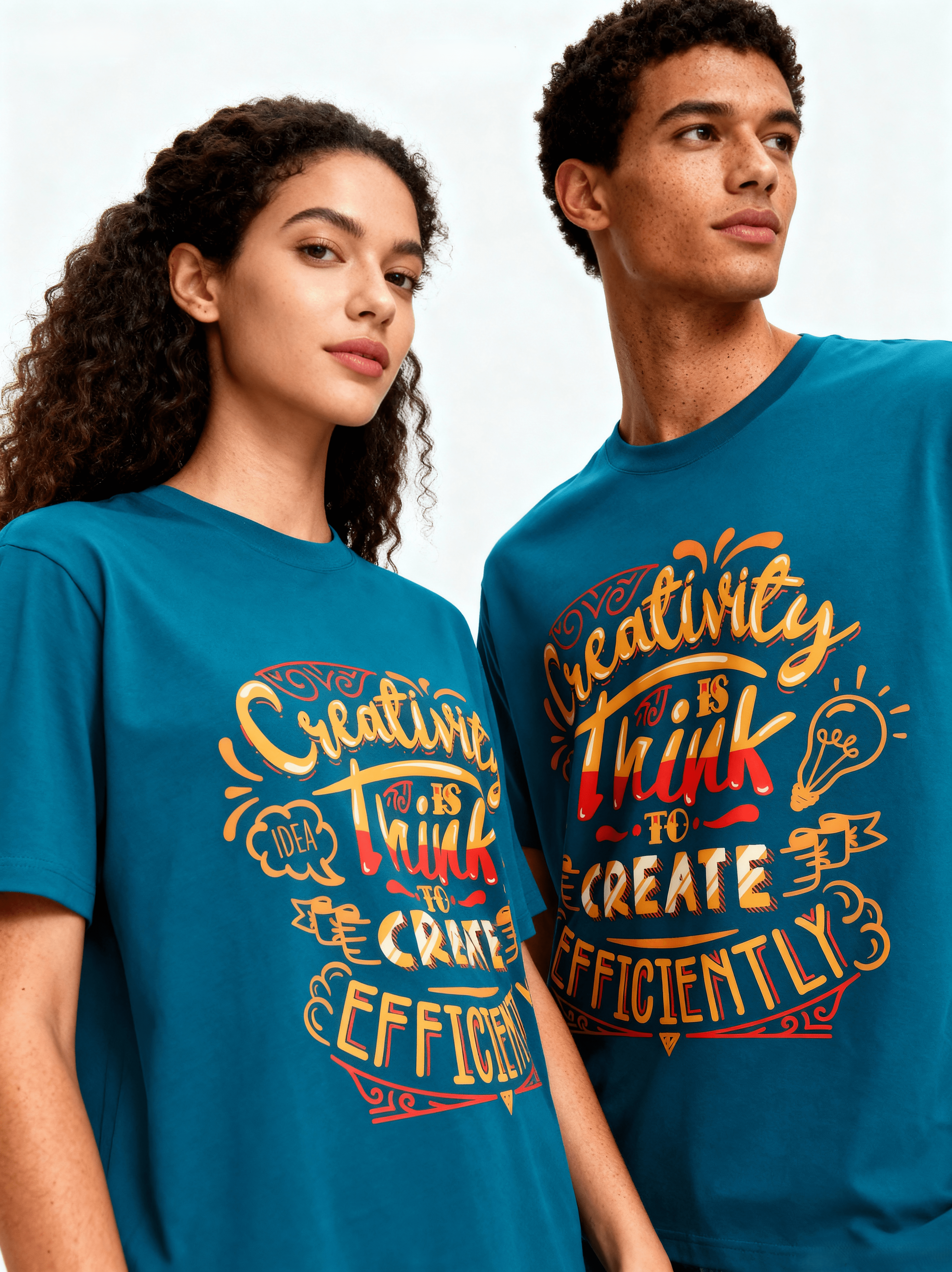 Creativity Efficiently Oversized T-Shirt | Mindset Series - CozyVora™