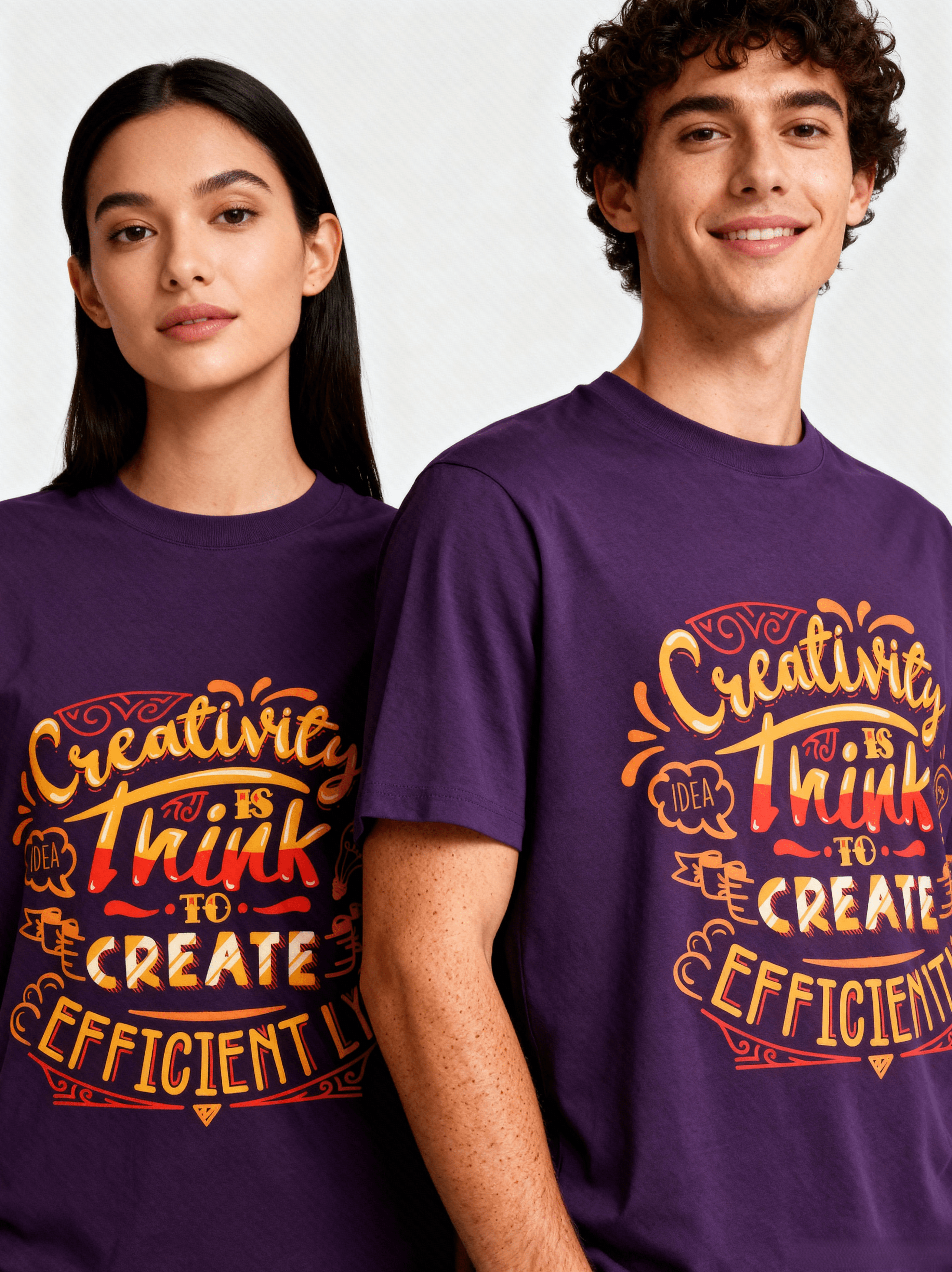 Creativity Efficiently Oversized T-Shirt | Mindset Series - CozyVora™
