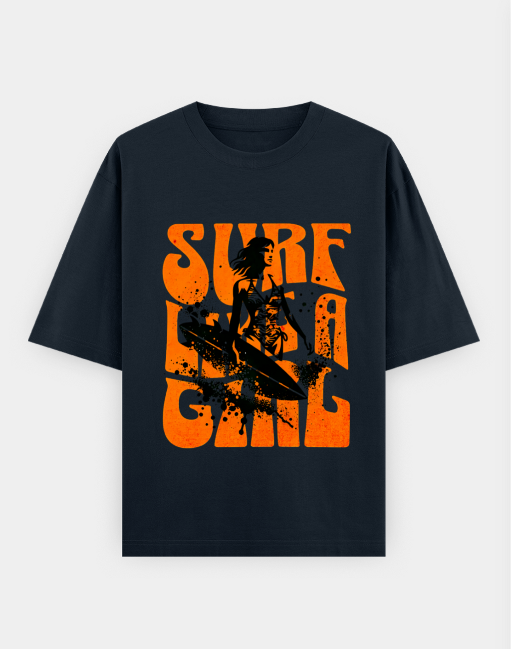 Surf Like a Girl | Premium Cotton Oversized T-Shirt - CozyVora™