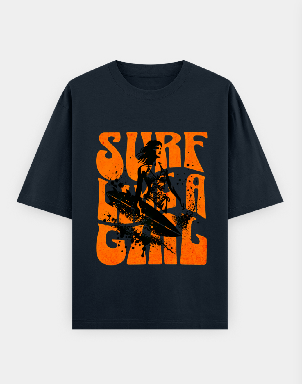 Surf Like a Girl | Premium Cotton Oversized T-Shirt - CozyVora™