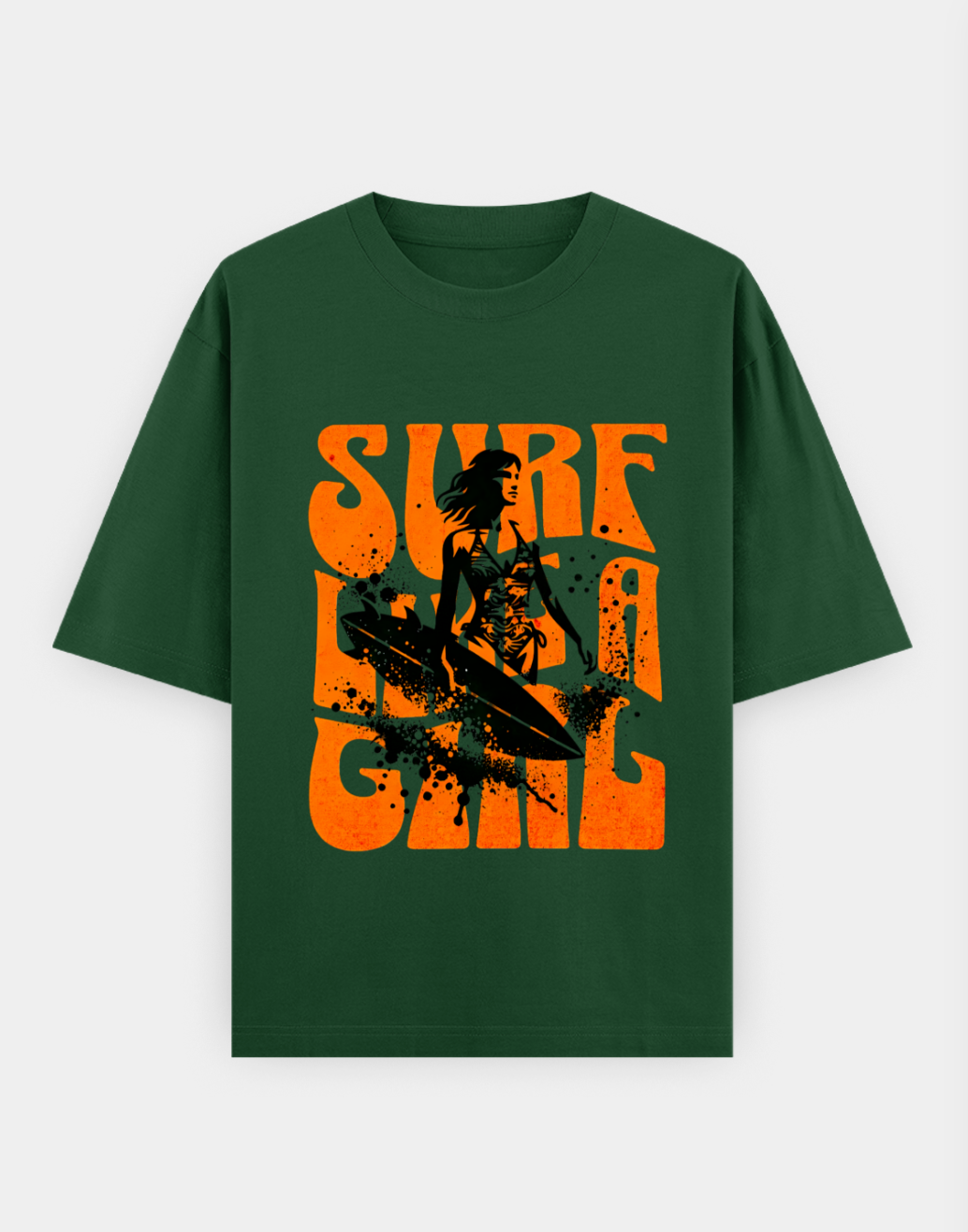 Surf Like a Girl | Premium Cotton Oversized T-Shirt - CozyVora™