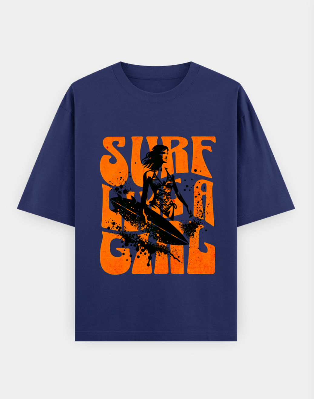 Surf Like a Girl | Premium Cotton Oversized T-Shirt - CozyVora™