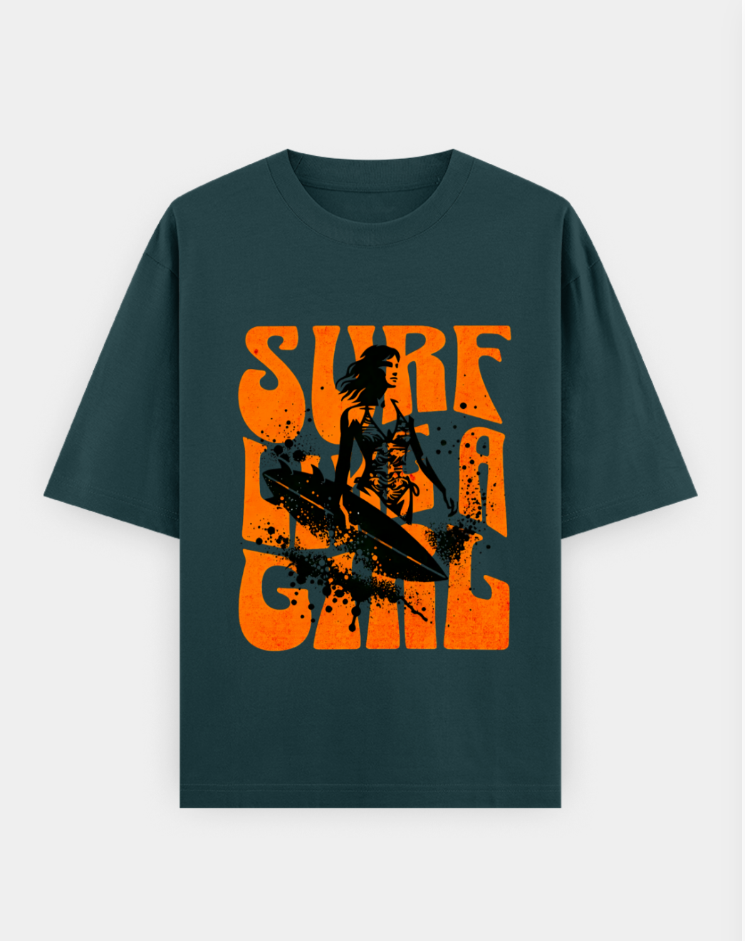 Surf Like a Girl | Premium Cotton Oversized T-Shirt - CozyVora™