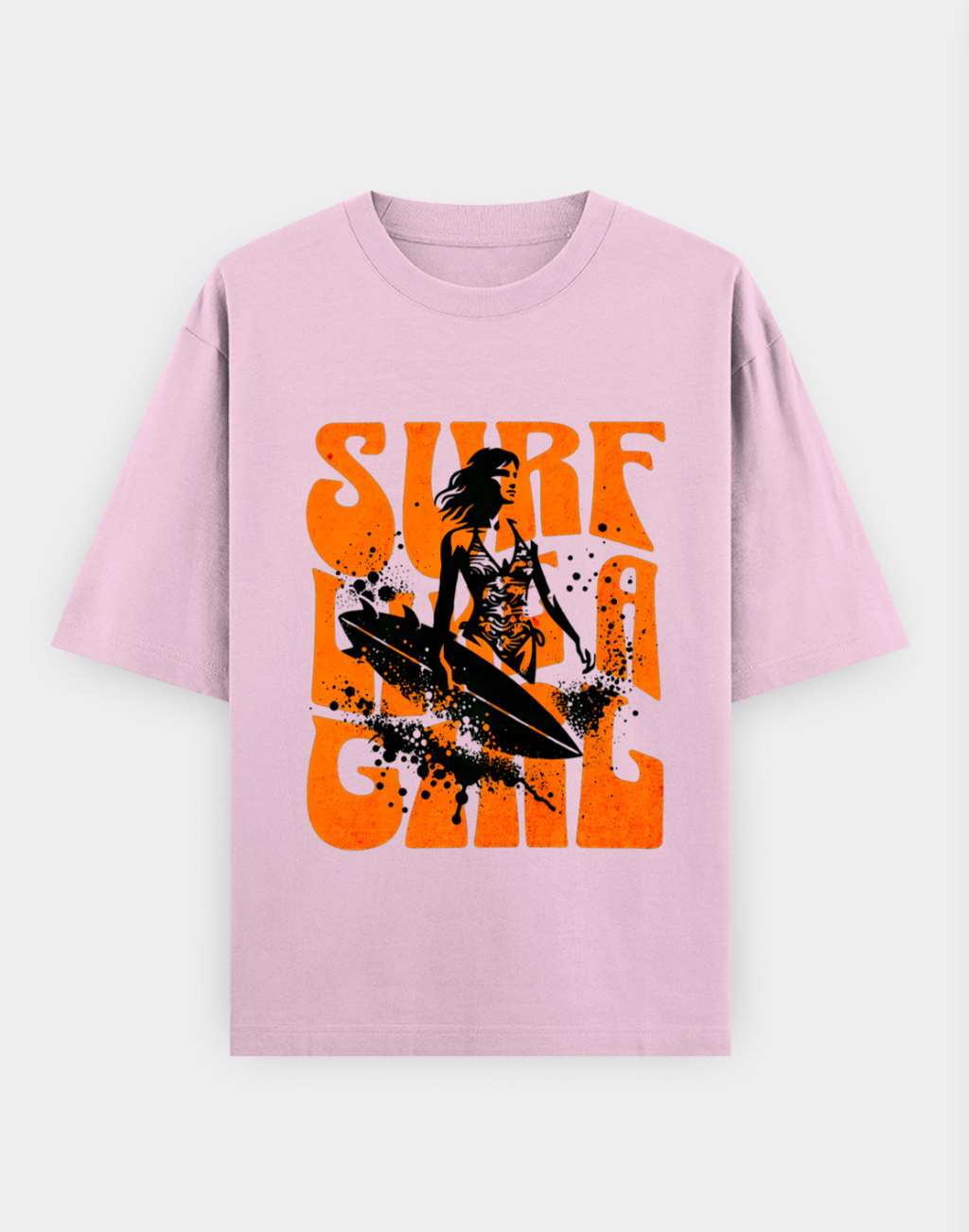 Surf Like a Girl | Premium Cotton Oversized T-Shirt - CozyVora™