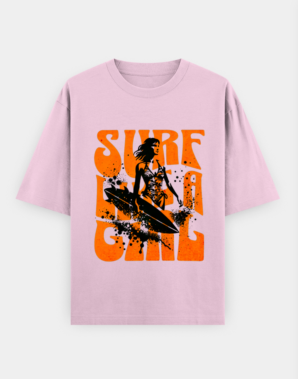 Surf Like a Girl | Premium Cotton Oversized T-Shirt - CozyVora™