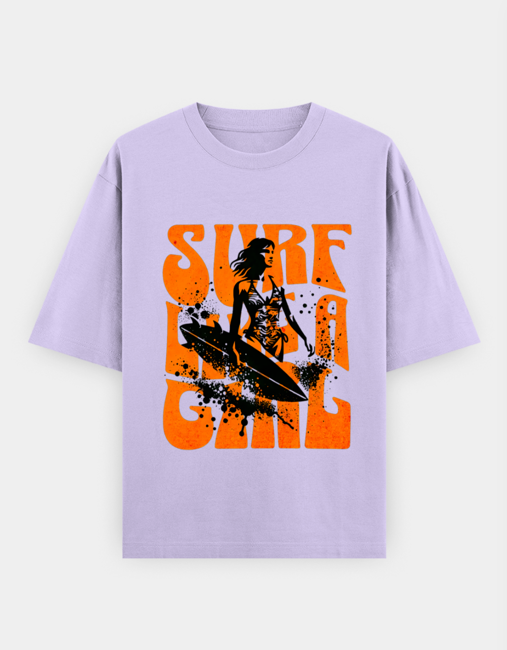 Surf Like a Girl | Premium Cotton Oversized T-Shirt - CozyVora™