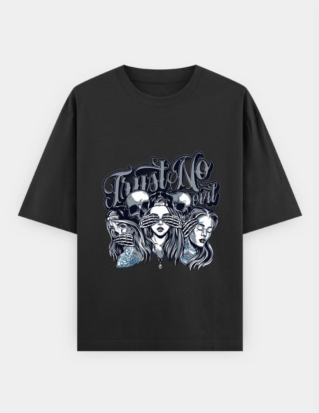 Trust No Evil — Oversized T-Shirt | Femme Edition - CozyVora™