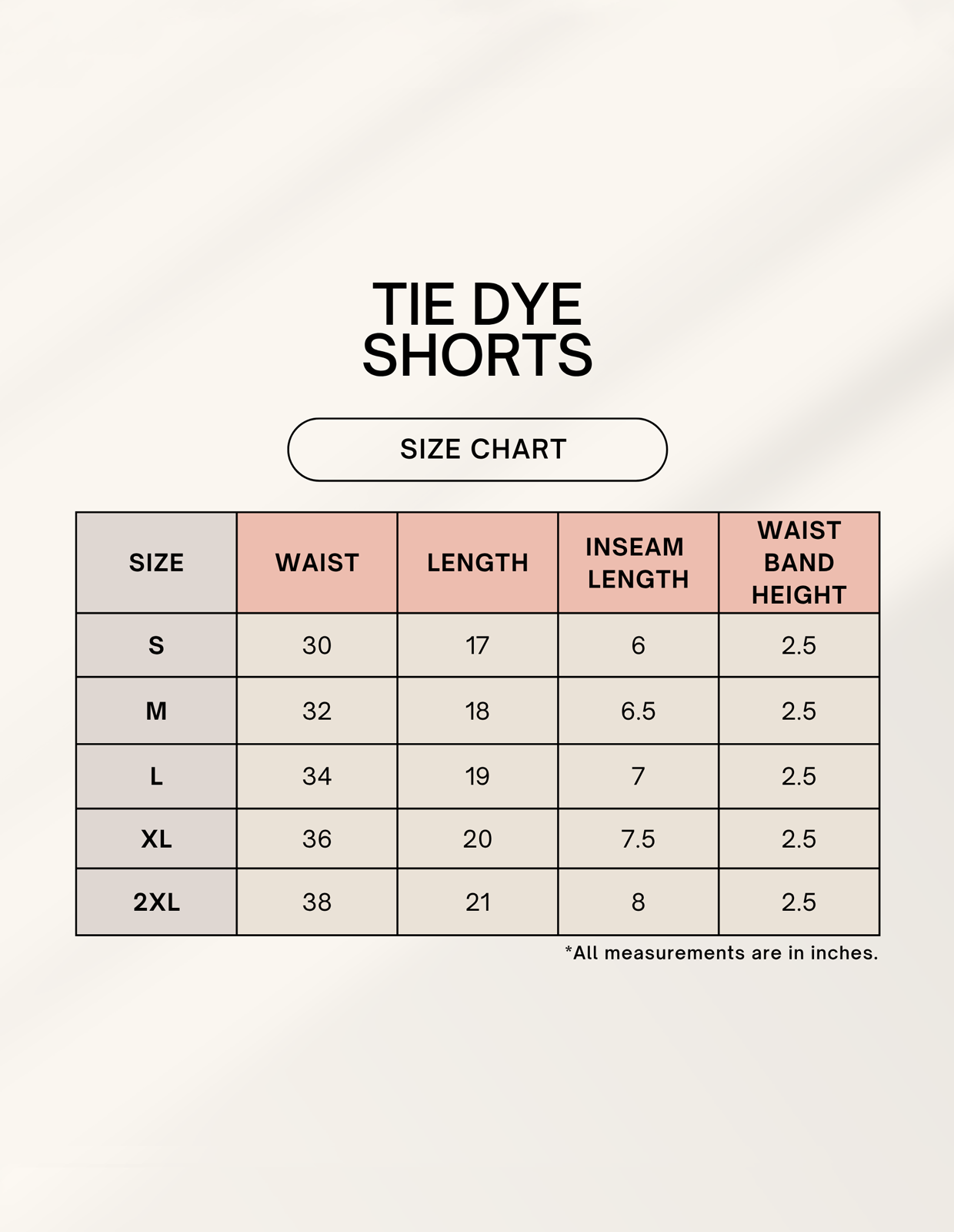 Size Chart
Cloudfade Shorts - CozyVora