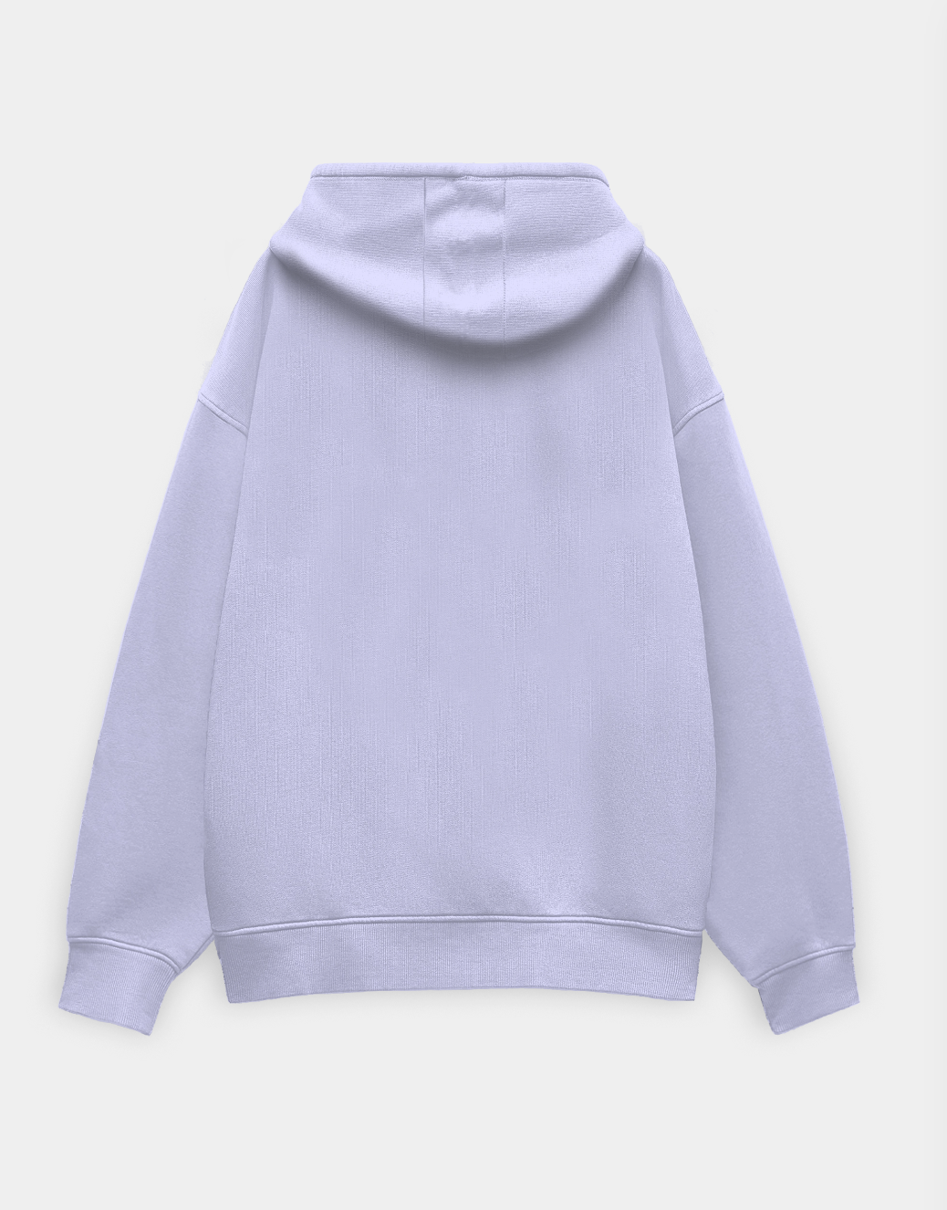Lavender hoodie on a white background