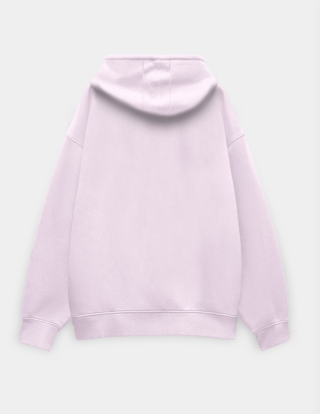 Light pink hoodie on a white background
