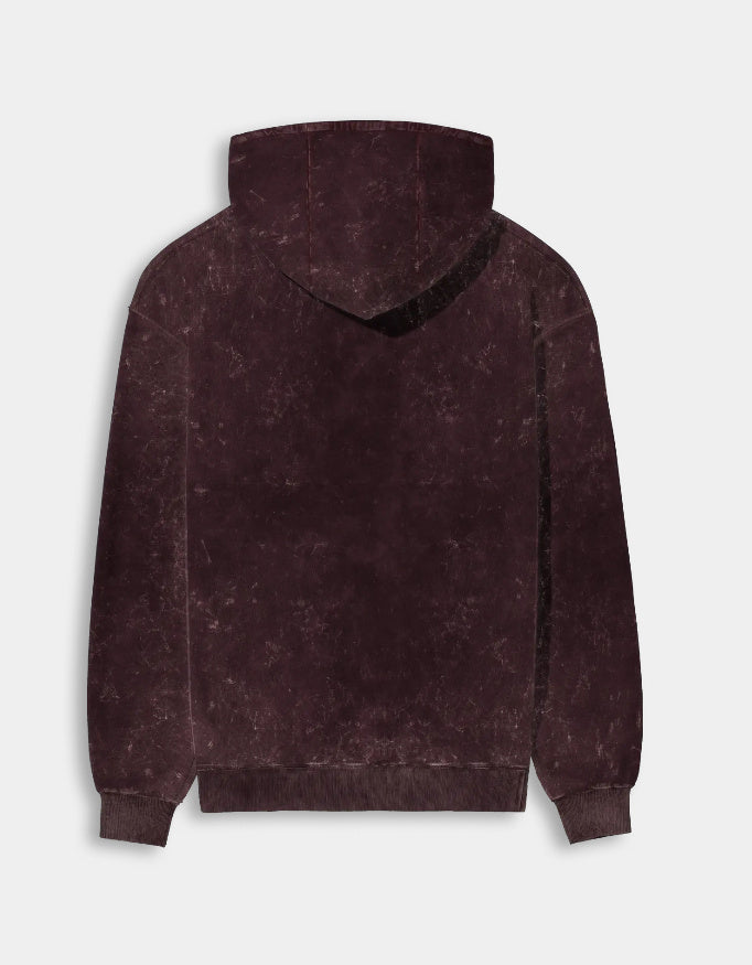 Maroon hoodie on a light gray background