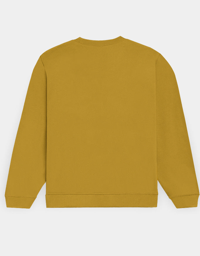 Mustard Yellow sweatshirt on a white background
The Crestweight Sweatshirt Mustard Yellow