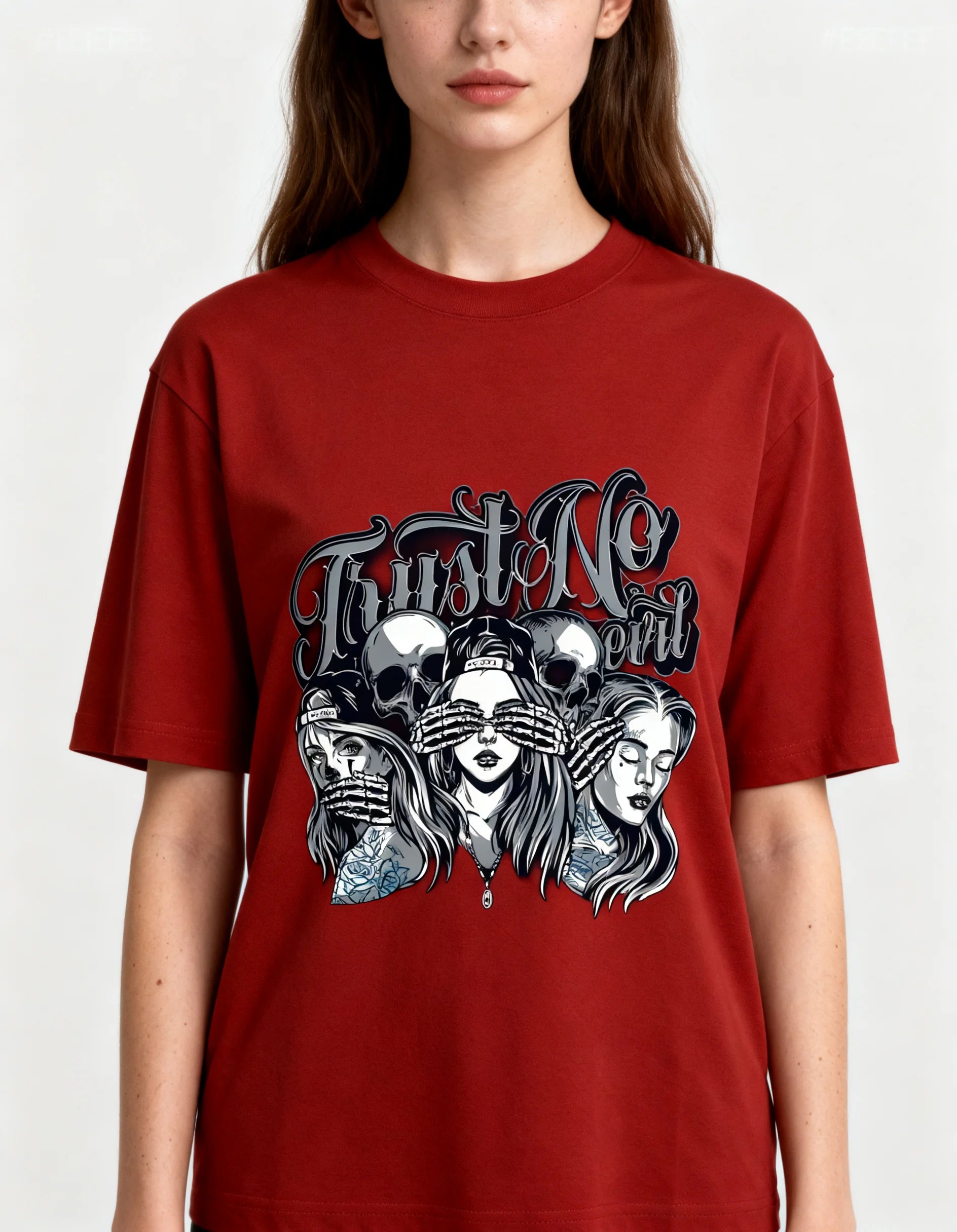 Trust No Evil — Oversized T-Shirt | Femme Edition - CozyVora™
