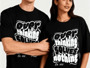 Overthinking Solves Nothing Oversized T-Shirt | Mindset Series | Unisex
