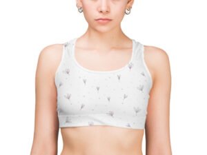 CloudPetal Sports Bra | AOP | CozyVora