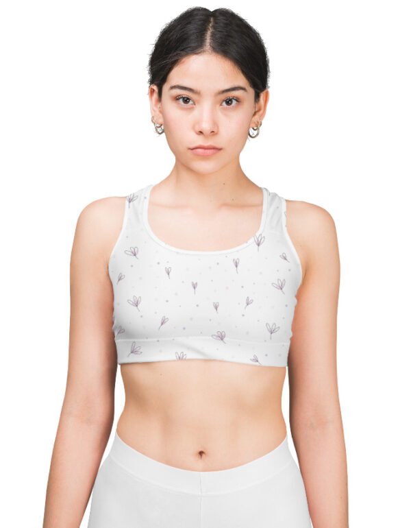 CloudPetal Sports Bra | AOP | CozyVora